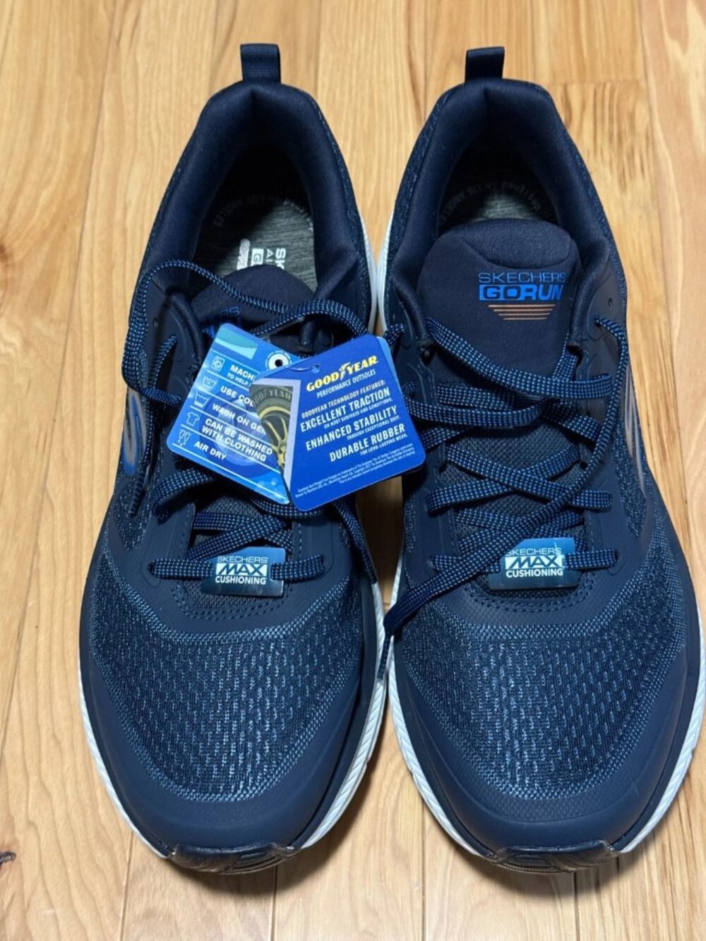 SKECHERS MEN'S MAX CUSHIONING PREMIER 2.0 VANTAGE 220840 NAVY RUNNING SHOES